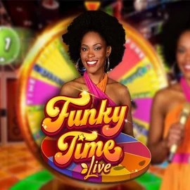 Funky Time by Evolution, showcased at luckygemscasino.com – game logo