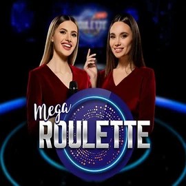Official Live Casino logo: Mega Roulette by Pragmatic Play at Luckygem Casino