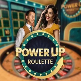 PowerUP Roulette logo by Pragmatic Play at Luckygem Casino