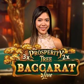Prosperity Tree Baccarat by Evolution, showcased at luckygemscasino.com – game logo